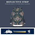 thumbnail image 5 of FORMRS Unisex School Backpack 17" Student Travel Bag with Laptop Compartment, Pink Geometric Flowers, 5 of 7