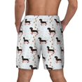 thumbnail image 4 of Uemuo Dachshund Dog Pattern Mens Swim Trunks Quick Dry Board Shorts with Mesh Lining, Stretch Beach Shorts Quick Dry No-Chafing Board Shorts-X-Large, 4 of 9