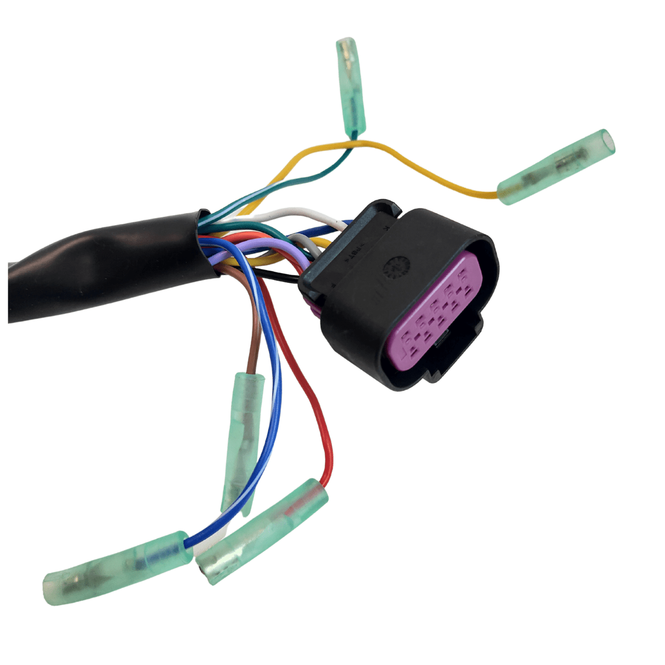 Outboard Engine Side Mount Remote Control Box 881170A13 Boat Throttle Control Fit for Mercury engines With Trim Switch 14pins 15FT Main Harness Pull to open