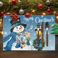 thumbnail image 2 of Christmas Placemats Set of 6, Snowman Place Mats Bird Snowflake Street Lights Placemat Table Decoration for Kitchen Table Dinner Xmas Holiday Party Home Decor Indoor Outdoor 13x19 Inch, 2 of 9