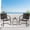 Black,with table, variant on MELLCOM 3 Piece Patio Set, Small Patio Furniture Set - 2 C-Spring Metal Chairs with Round Side Table, Outdoor Bistro Set for Balcony, Front Porch, Poolside, Garden, Deck, Yellow
