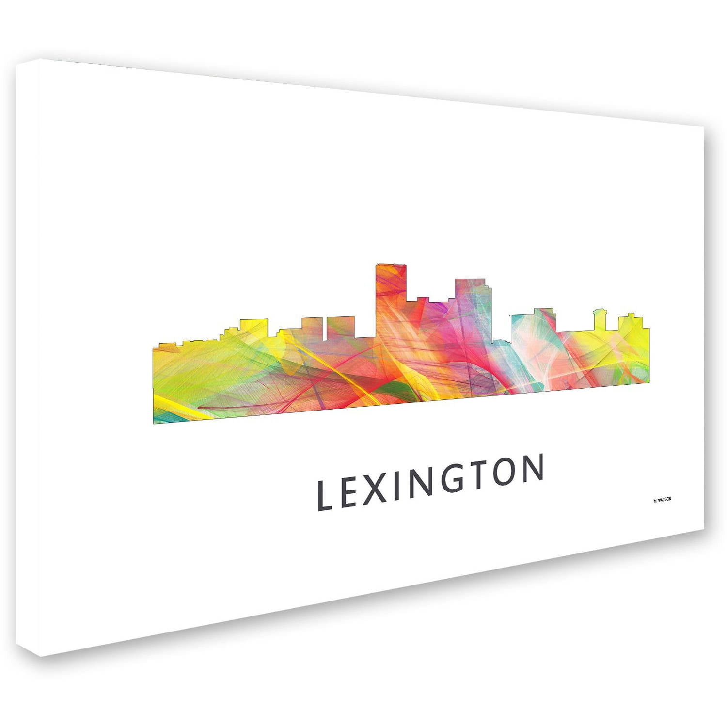 Trademark Fine Art 'Lexington Kentucky Skyline WB-1' Canvas Art by Marlene Watson