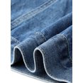thumbnail image 5 of Agnes Orinda Women's Plus Size Denim Jacket Button Down Lapel Long Sleeve Coat Boyfriend Casual Jean Jackets 4X Blue, 5 of 6