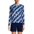 thumbnail image 3 of Lands' End Women's Crew Neck Long Sleeve Rash Guard UPF 50 Swim Tee, 3 of 3