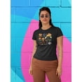thumbnail image 2 of Positive Mushrooms Shaped T-Shirt Women -Image by Shutterstock, Female Large, 2 of 4