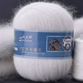 thumbnail image 2 of Mink Wool Yarn Hand-knitted Yarns Crochet Threads Soft Baby Sweater Hat Scarf for Knitting Purses Hat Toys Long Hair, 2 of 17