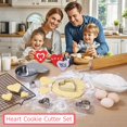 thumbnail image 2 of Juego de cortadores de galletas BakingWorld Heart, 5 unidades, acero inoxidable, 2 of 4