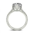 thumbnail image 6 of Blue Jewel Prong Set 1.9 Ct Heart Cut Lab Created Diamond Ring - Silver 14K White Gold Plated Ring - Heart shape Diamond Rings for Her - Heart Solitaire with Round Accent Diamond Rings for Women's, 6 of 9