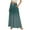 Dark Green, variant on WTOBBY Women's Stripe Retro Floral Tie-Dye Print Flowy Flared Maxi Skirt with Ruffle Hem, A-Line Elastic Waist Elegant Tiered Bohemian Long Skirt for Vintage Style and Casual Wear,Pink 2XL