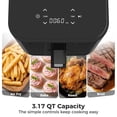 thumbnail image 5 of 3.17 QT Digital Air Fryer - Compact 3QT Small Air Fryer, 800W - Black, 5 of 7
