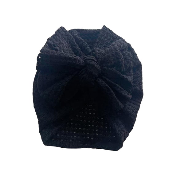 hirigin Baby Newborn Hospital Hat, Solid Color Knitting Big Bowknot Toddler Nursery Beanie Headwrap