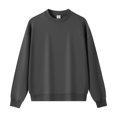 thumbnail image 1 of 420G Earth Tone Crew Neck Pullover Sweatshirt, Heavyweight Long-Sleeved Loose-Fitting Versatile Top for Spring and Autumn, 1 of 4