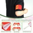 thumbnail image 3 of Uxcell Brassard de Capitaine de Soccer, Brassard Élastique Réglable Antidérapant Rouges/verts, 3 of 7