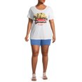 thumbnail image 2 of Just My Size Women's Plus Size Summer Casual Pull on Walkshorts Grommet Hem Detail, 2 of 7