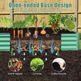 thumbnail image 6 of Domi Galvanized Raised Garden Bed ,Large Metal Planter Box for Growing Vegetables, Fruits, and Flowers Outdoors, Green, 6x3x1ft, 6 of 8