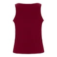 thumbnail image 6 of UPPADA Women's Shelf Bra Camisole Tops Basic Comfy Sleep Shirts Spaghetti Strap Cami Tank Undershirts Padded Tank Tops with Built in Bras,Tank Top for Women Workout Fitted Wine,S, 6 of 8