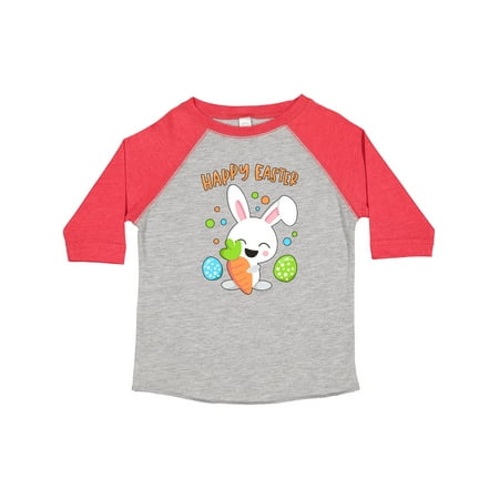 

Inktastic Happy Easter Bunny with Eggs and Carrot Gift Toddler Boy or Toddler Girl T-Shirt