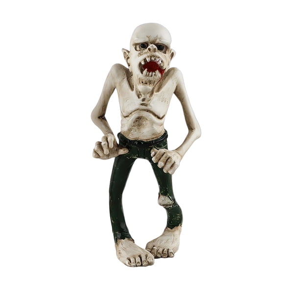 Leeye Halloween Green Mummy Vampire Statue, Resin Figurine Ornament for Home Table Shelf Desk Party Decor, 1.57x1.34x3.43in, 0.08 lb