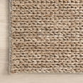 thumbnail image 3 of nuLOOM Penelope Braided Wool Area Rug, 8' 6" x 11' 6", Penelope Tan, 3 of 10