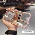 thumbnail image 3 of Funda protectora de anillo de Metal para teléfono móvil, carcasa transparente a prueba de golpes para IPhone 15, 12, 13, 14Pro Max, 11, 3 of 5