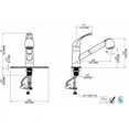thumbnail image 2 of Ultra Faucets UF12003 Stainless Steel Single Handle Kitchen Faucet with Pull Out Spray, 2 of 2
