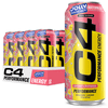C4 Performance Energy Drink, Jolly Rancher Watermelon Flavor, Zero Sugar, Carbonated, 16 fl oz can, 12 Pack