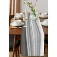 thumbnail image 2 of Gradient Water Ripple Table Runners 90 Inches Long, Cotton Linen Fabric Table Runner Dresser Scarf, Gray Geometric Abstract Modern Tablerunner for Party/Kitchen/Dinner/Wedding Decor 13''x90'', 2 of 7