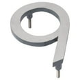 thumbnail image 1 of Montague Metal Products MHN-08-F-GY2-9 Solid Brushed Aluminum Modern Floating Address House Numbers, 8", Satin Nickel Powder Coated Gray Two-Tone, 1 of 7