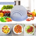 thumbnail image 2 of Fruit And Vegetable Cutter Bowl，Chopped Salad Kit，Salad Cutter Bowl，Filter Type Fresh Salad Slicer Bowl (Blue 1pcs), 2 of 8