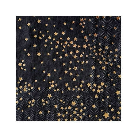 Cynthia Rowley Zodiac - Black Little Stars Cocktail Napkins