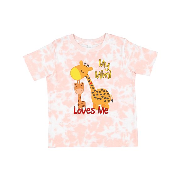 Inktastic My Mimi Loves Me Giraffe Boys or Girls Toddler T-Shirt