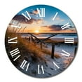 thumbnail image 4 of Designart "Calm Path To Dune Beach IV" Nautical & Beach Oversized Wall Clock, 4 of 5