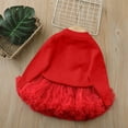 thumbnail image 7 of Girls Red Heart Knit Sweater Tutu Skirt Outfit Set for Kids to Kids 1-8 Years, Party Holiday Birthday Dress, Long Sleeve Top Elastic Waist,Size 5-6 T, 7 of 7