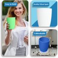 thumbnail image 4 of xianyou-20 OZ Wheat Straw Cups Set of 6, Drinking Cups Unbreakable Plastic Cups Reusable, Dishwasher and Microwave Safe Water Stackable Cups for Kitchen- Coastal Feast, 4 of 4