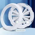 thumbnail image 4 of Pour Évent d'Air Rond en ABS Durable : Contrôle du Flux d'Air Réglable, Facile à Installer, 4 of 12