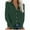 Green, variant on Admvng Shirts for Women Fashion Causal Button Blouse Long Sleeve T-Shirt Summer Tops S-2XL