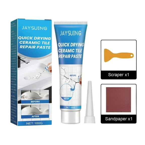 VELIMO Tub Repair Kit,Tub Chip and Bathtub Repair Kit for Enamel,Fiberglass,Acrylic,Porcelain,Patch and Repairs Chips,Cracks,Scratches,Rust,Holes on Tub,Toilet,Sink,Shower,Tray in Bathroom