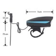 thumbnail image 5 of Lampara Linterna Led Para Bicicleta Con Claxon Manubrio Verde /e OEM BIKE-010, 5 of 5