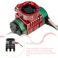 thumbnail image 1 of 42mm Motor Cooling Fan Sink with LED Light Rustproof fan of Radiator 1/8 1/10 RC Model Crawler Accessories Electric Remote Control Black, 1 of 7