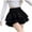 Z03-Black, variant on Bmisegm Sweet Ballet White Cake Half Skirt for Women's New Western Elastic High Waist Wooden Ear Edge Short Skirt Womens Skirts Black S