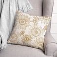 thumbnail image 3 of Creative Products Large Sunflower Head Gold and White 18 x 18 Spun Poly Pillow, 3 of 3