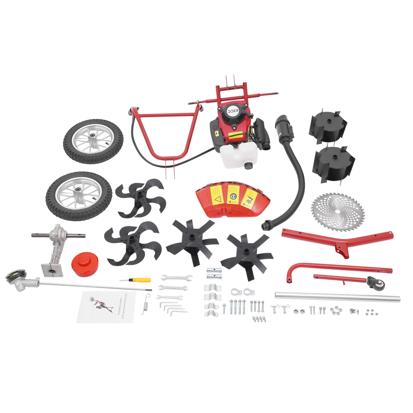 TFCFL 4-stroke Gasoline Engine Gasoline Cultivator Air-cooled Mini Cultivator Handheld Upright Micro Cultivator