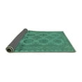 thumbnail image 2 of Ahgly Company Indoor Square Persian Turquoise Blue Traditional Area Rugs, 7' Square, 2 of 4