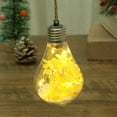 thumbnail image 5 of Kbndieu Clear Christmas Balls Ornaments Gifts, Yellow Glowing Christmas Tree Decorations Shatterproof Hanging Bulbs Ornaments for Wedding Christmas, 5 of 6