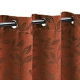 thumbnail image 2 of BNM Leaves Blackout Curtains, Set of 2, 52" x 120", Antique Copper, 2 of 7