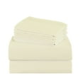 thumbnail image 6 of 4/6 Piece Soft Bed Sheets Set Solid & Embroidery Bed Sheets Set All Season Hotel Luxury Bedding -18in Deep Pockets, 6 of 8