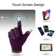 thumbnail image 5 of Winter Purple Women Gloves Warm Touchscreen Windproof For Girls Ladies Using, 5 of 7