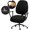 Black, variant on General Stretchable Desk Office Chair Seat Cushion Covers - Universal Spandex Computer Chair Slipcover - Removable Washable Cushion Protectors for Dogs, Cats, Pets (Mocha)