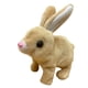 thumbnail image 2 of Conejo de peluche blanco, mascota simulada, que salta y llama a los niños para jugar a las casitas., 2 of 5