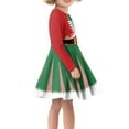 thumbnail image 2 of Renewold Casual Party Swing Twirl Dress Girls Kids Christmas Elf Long Sleeve Knee Length Jumpskirt Formal Party Special Occasion Flowy Dresses Size 2XL, 2 of 4